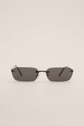 NA-KD Accessories Tynne solbriller uten innfatning - Black