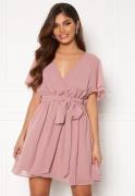 Goddiva Flutter Skater Dress Purple XXS (UK6)