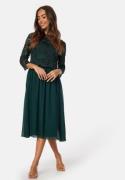 Bubbleroom Occasion Lace Midi Dress Dark green 38