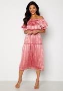 Bubbleroom Occasion Freeda off Shoulder Dress  Pink XS