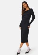 BUBBLEROOM Taylor rib dress Black XS