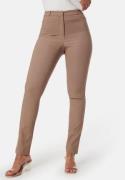 BUBBLEROOM Everly High Waist Stretchy Trousers Nougat 36