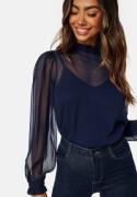 Happy Holly Dolores blouse Dark blue 44/46