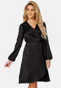 VERO MODA Sabi LS Wrap Dress Black XS