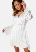 Bubbleroom Occasion Malique Satin Dress White 2XL