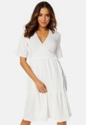 BUBBLEROOM Krystal wrap dress Offwhite M