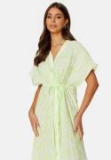 VILA Limia Maya S/S Midi Dress Lettuce Green AOP:Ma 34