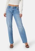 BUBBLEROOM Low Waist Straight Jeans Light blue 34