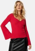 BUBBLEROOM Alime Knitted Top Red M
