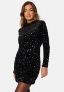 VERO MODA Bella LS Short Dress Black Details: Black L