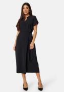 BUBBLEROOM Matilde Wrap Dress Black S