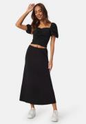 Happy Holly  Soft Midi Skirt Black 44/46