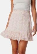 VERO MODA Vmsmilla high waist short skirt Snow White AOP:PinkF XL