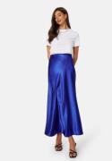 BUBBLEROOM Nicolette Satin Skirt Blue M