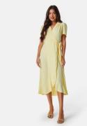 John Zack Short Sleeve Wrap Dress Lemon XXS (UK6)