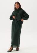 BUBBLEROOM Structured Maxi Skirt Dark green M