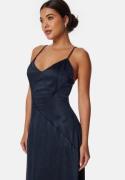 Bubbleroom Occasion Satin Strap Gown Dark blue 34