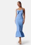 BUBBLEROOM Bow Strap Midi Dress Light blue XS