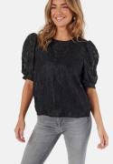 Pieces Pcnala 2/4 JAQUARD TOP JAQUARD Black XS