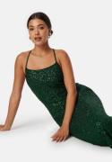 Bubbleroom Occasion Sequin Gown Dark green S