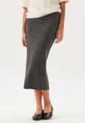 VILA Viluna Ankel Pencil Skirt Dark Grey Melange M