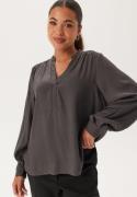 SELECTED FEMME Slfmaddi Ls V-neck Top Volcanic Ash 40