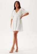 Bubbleroom Occasion 3D Puff Sleeve Dress White L