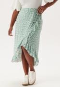 Happy Holly Selima Frill Wrap Skirt Green/Floral 40/42