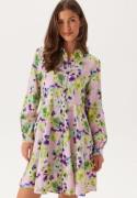 YAS Yaskaya Ls Shirt Dress Pale Lilac Aop:wilma 34