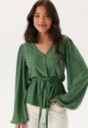 Happy Holly Soft Broderie Anglaise Top Green 40/42