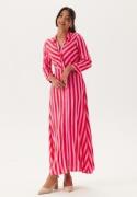 YAS Yassavanna Long Shirt Dress Cyklamen Stripes:BIT XL