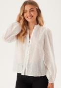 Happy Holly Broderie Anglaise Blouse White 48/50