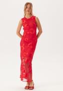 YAS Yasfloree Sl Long Dress Cherry Tomato M