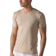 Mey Dry Cotton Functional Rounded Neck Shirt Beige Medium Herre