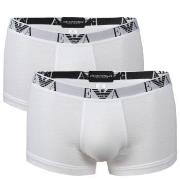 Emporio Armani 2P Stretch Cotton Trunk Hvit bomull X-Large Herre