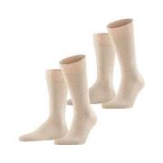 Falke Strømper 2P Happy Socks Sand Str 39/42 Herre
