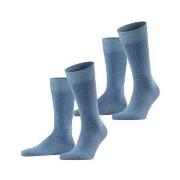 Falke Strømper 2P Happy Socks Denim Str 39/42 Herre