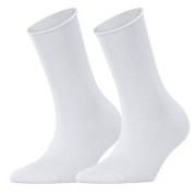 Falke Strømper 2P Women Casual Happy Sock Hvit Str 39/42 Dame