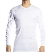 JBS Basic Longsleeve White Hvit bomull Medium Herre