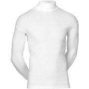 JBS Classic Roll Neck Long Sleeve Hvit bomull Small Herre