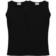 JBS 2P Organic Cotton Singlet Svart økologisk bomull Small Herre