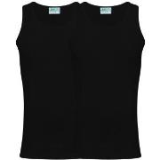 JBS 2P Organic Cotton Singlet Svart økologisk bomull Large Herre
