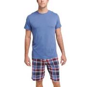 Jockey Night And Day Pyjama Short Sleeve Marine/Rød Large Herre