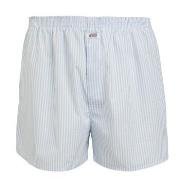 Jockey Woven Poplin Boxer Shorts Hvit m Rand bomull Medium Herre