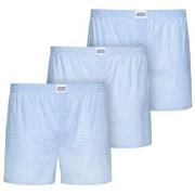 Jockey 3P Woven Soft Poplin Boxer Shorts Lysblå bomull X-Large Herre