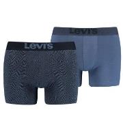 Levis 2P Base Herringbone Boxer Blå bomull X-Large Herre