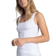 Calida Natural Comfort Tank Top Rounded Neck Hvit bomull Large Dame