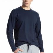 Calida Remix Basic Shirt Long Sleeve Mørkblå bomull Small Herre