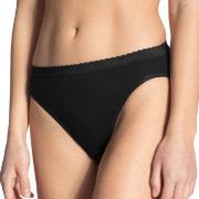 Calida Truser Slip/Hosen Minislip Black Svart bomull Large Dame