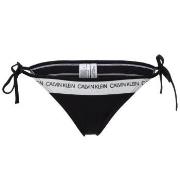 Calvin Klein CK Logo String Side Tie Bikini Svart Medium Dame